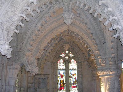 Rosslyn Interior Stone Carving.